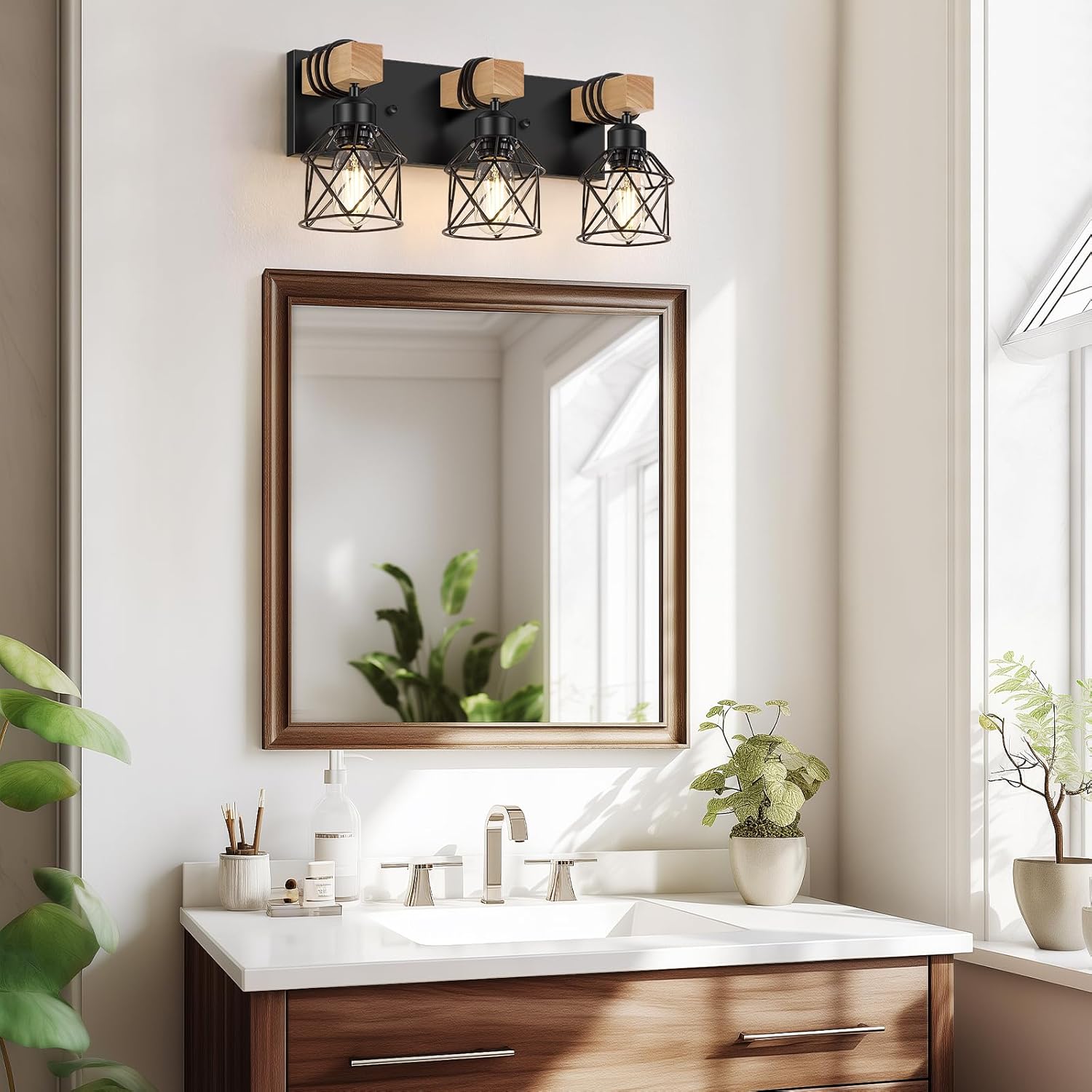 3-Light Farmhouse Vanity Light
