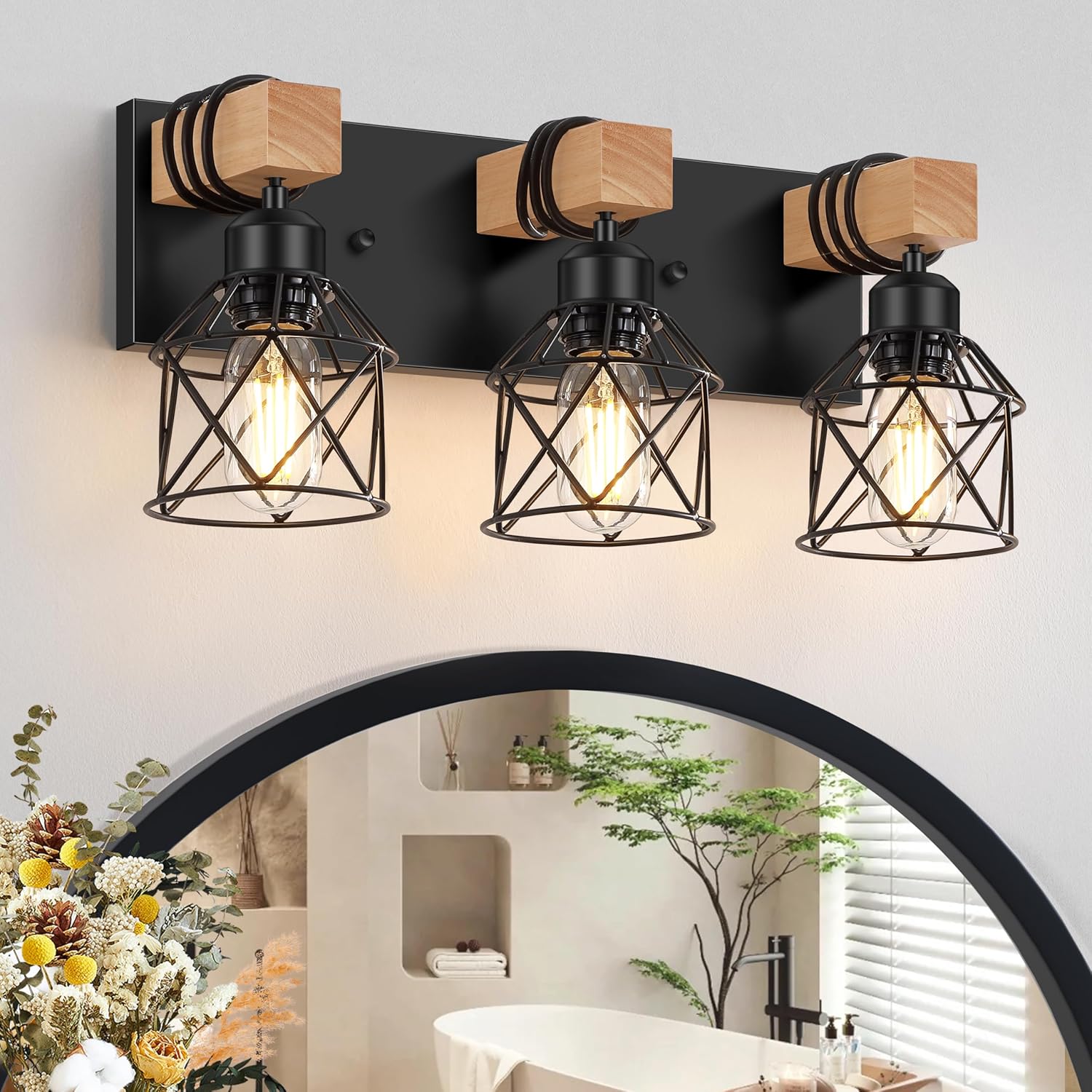 3-Light Farmhouse Vanity Light
